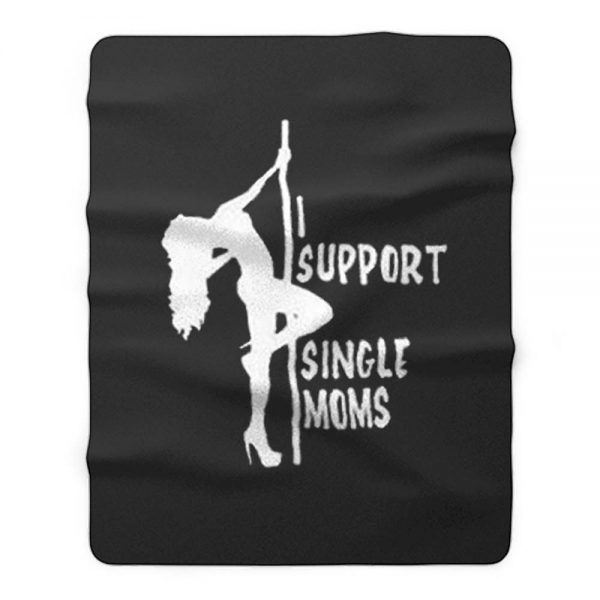 I support single moms Fleece Blanket