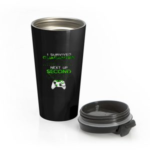 I survived quarantine level next up second grade game lockdown Stainless Steel Travel Mug