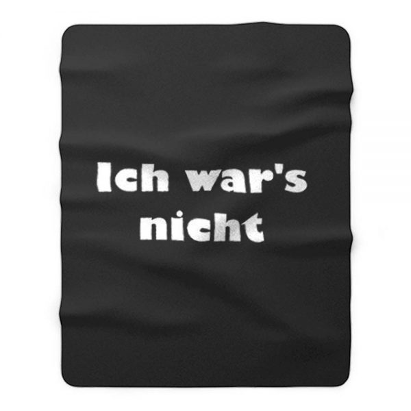 Ich wars nicht lustiges Fleece Blanket