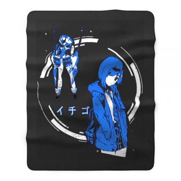 Ichigo Delphinium Darling in the Franxx Fleece Blanket