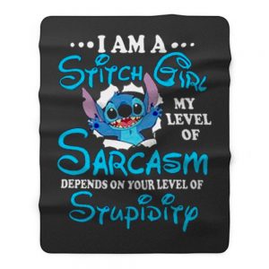 Im A Stitch Girl Funny Disney Fleece Blanket