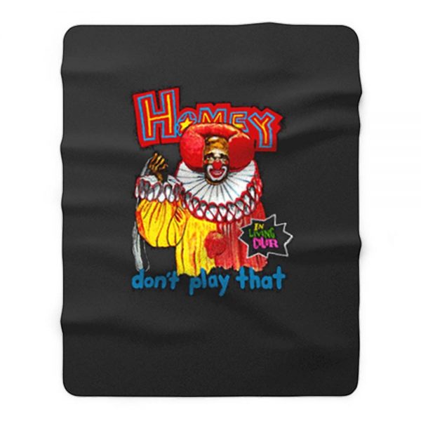 In Living Color Homey The Clown Fleece Blanket