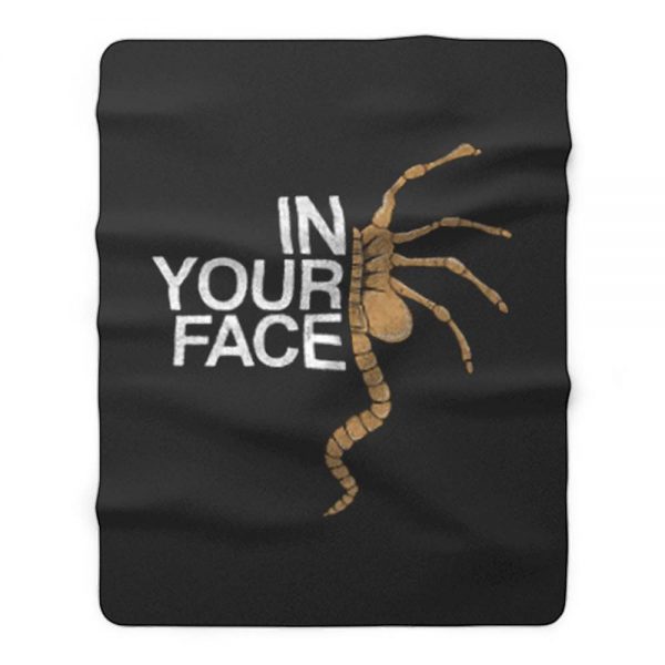 In Your Face Fleece Blanket