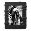 Indians Chief American Hipster Fleece Blanket