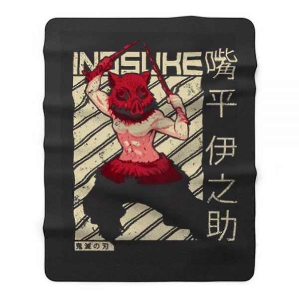 Inosuke Demon Slayer Fleece Blanket