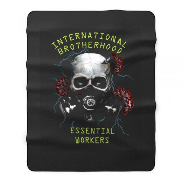 International brotherhood essential workers Fleece Blanket