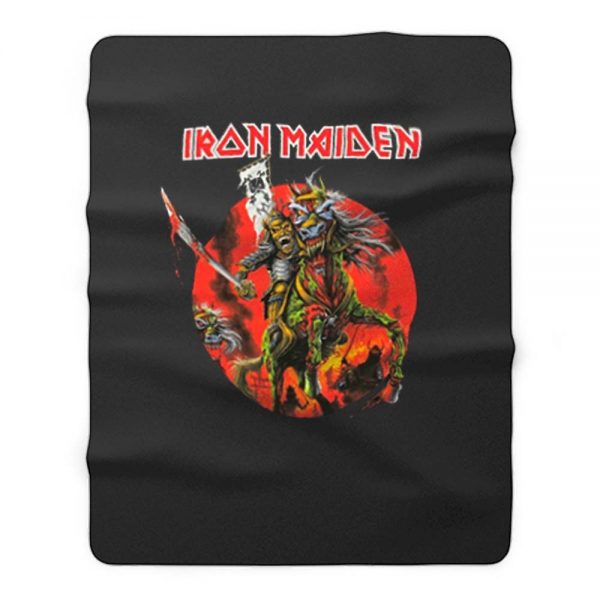 Iron Maiden Samurai Fleece Blanket