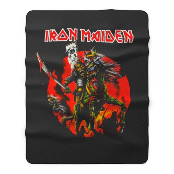 Iron Maiden Skull Samurai Fleece Blanket