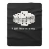 It Just Takes One To Fall Tiles Puzzler Game Fleece Blanket