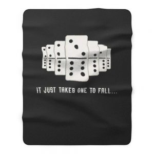 It Just Takes One To Fall Tiles Puzzler Game Fleece Blanket