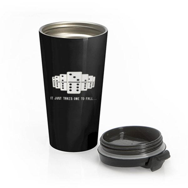 It Just Takes One To Fall Tiles Puzzler Game Stainless Steel Travel Mug