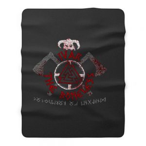 Ivar The Boneless Wikinger Vikings Norse Odin Norsemen Walhalla Ragna Fleece Blanket