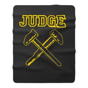 JUDGE HAMMERS BLACK HARDCORE NYC PUNK CROSSOVER THRASH Fleece Blanket