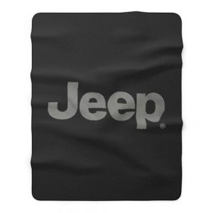 Jeep® Text Blackout Fleece Blanket