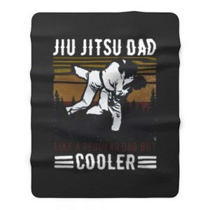 Jiu Jitsu Dad Like A Regular Dad But Cooler Happy Fleece Blanket