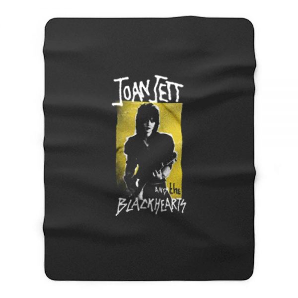 Joan Jett And Blackhearts Retro Band Fleece Blanket