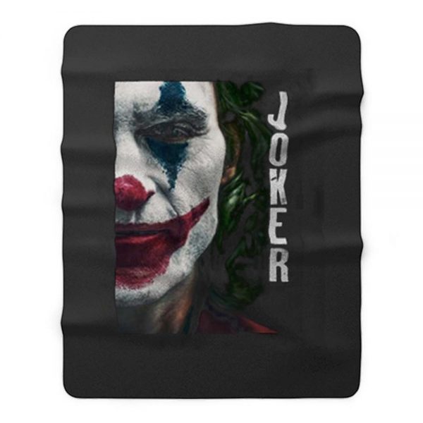 Joker Half Face Fleece Blanket