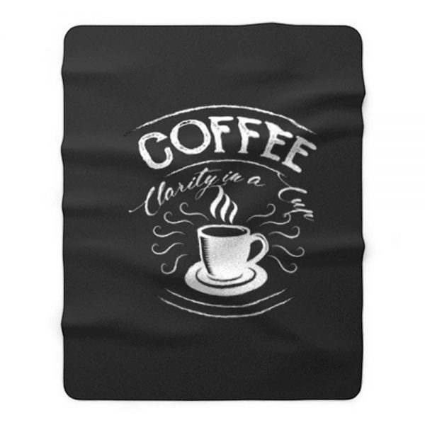 Just Coffee Benefits Fleece Blanket