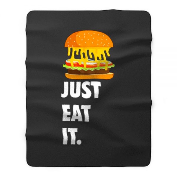 Just Eat It Burger Lover Fleece Blanket