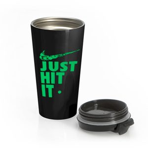 Just Hit It Swag Marijuana Fresh Swoosh Stainless Steel Travel Mug