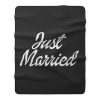 Just Married Fleece Blanket