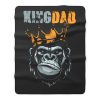 KIng Dad Fathers King Kong Fleece Blanket