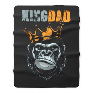 KIng Dad Fathers King Kong Fleece Blanket