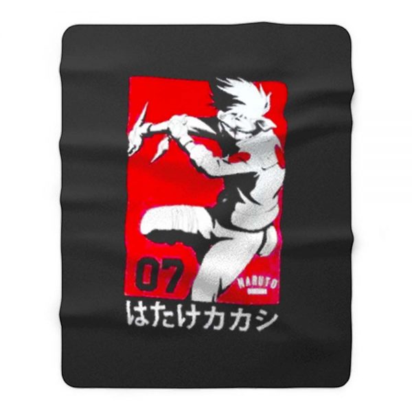 Kakashi Hatake Vintage Naruto Shippuden Anime Fleece Blanket