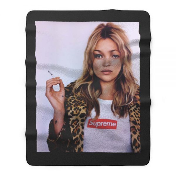 Kate Moss Model Kermit Tyson Gaga Smoking Fleece Blanket