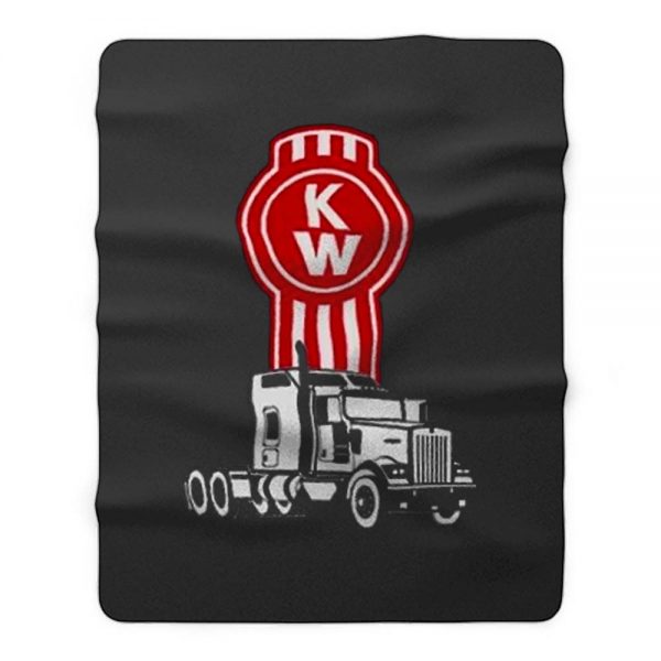 Kenworth Truck Fleece Blanket