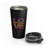 Kerusso Womens Love Doodle Stainless Steel Travel Mug