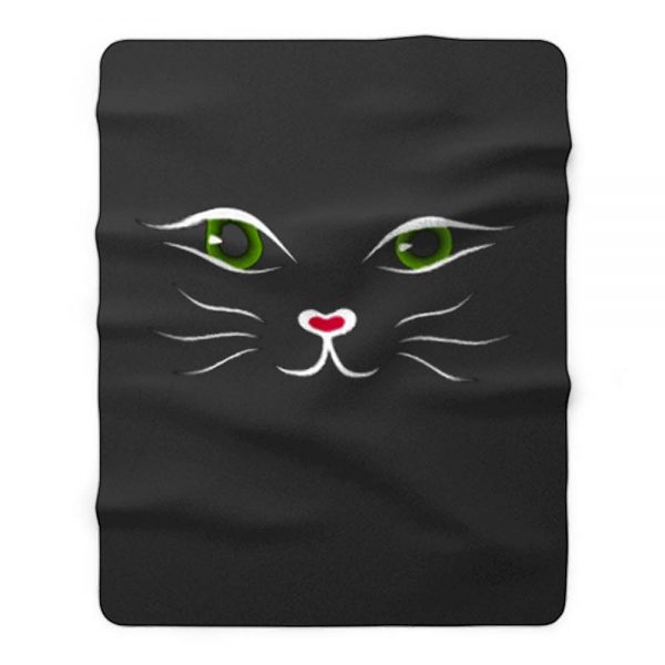 Kitty Face Cat Fleece Blanket