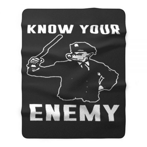 Know Your Enemy Pork Police Fleece Blanket