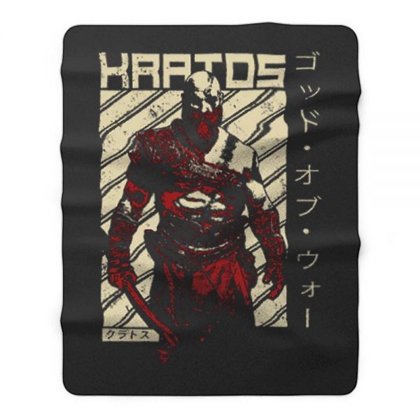 Kratos Diagonal God of War Fleece Blanket