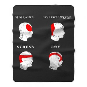 Kratos Head Ache Boy Chart God Of War Meme Fleece Blanket