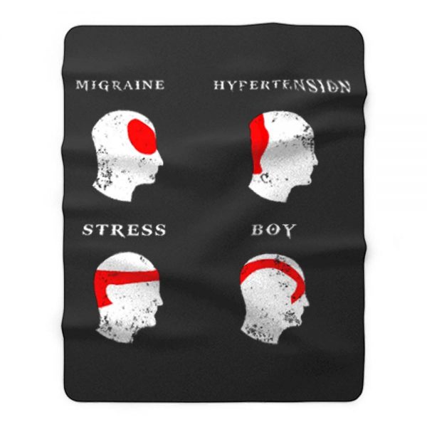 Kratos Head Ache Boy Chart God Of War Meme Fleece Blanket