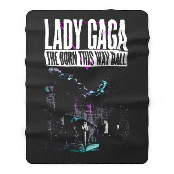 Lady Gaga Castle Tour 2013 The Born This Way Ball Pop Fleece Blanket