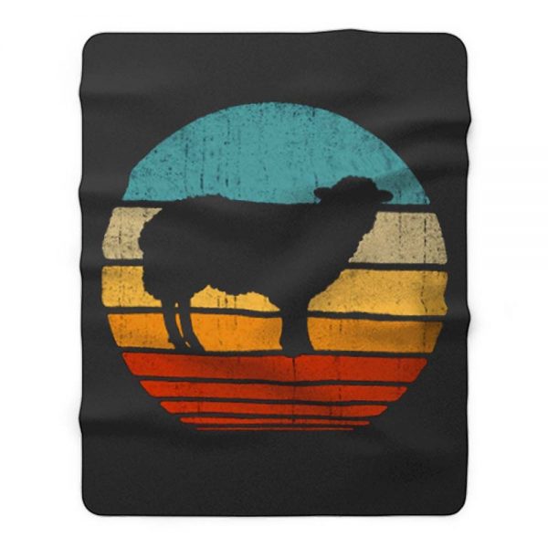 Lamb Sunset Fleece Blanket