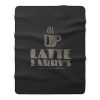 Latte Larry Vintage Coffee Lovers Fleece Blanket