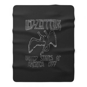 Led Zeppelin 1977 Us Tour Icarus Fleece Blanket