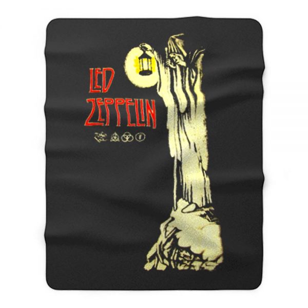 Led Zeppelin Hermit Plant Page Stairway To Heaven Fleece Blanket