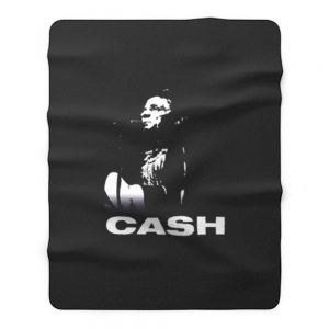 Legend Of Rock Johnny Cash Fleece Blanket