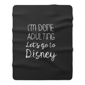 Lets Go To Disney Fleece Blanket