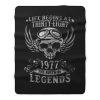 Life Begins At Thirty Eight 1977 Legends Fleece Blanket