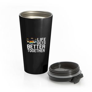 Life Gets Better Together LGBT Equality Stainless Steel Travel Mug