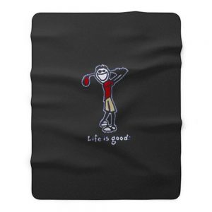 Life Is Good Golf Fleece Blanket