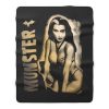 Lily Munster Addams Family Munsters Herman Fleece Blanket