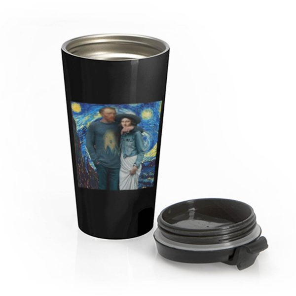 Lisa Van Gogh Starry Night Stainless Steel Travel Mug