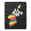 Live Aid Band Aid Logo 1985 Fleece Blanket