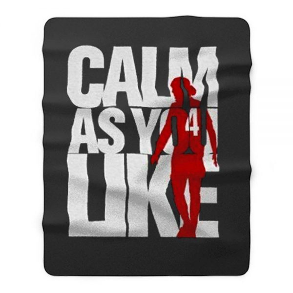 Liverpool FC Custom Calm As You Like White Red Fleece Blanket